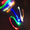 2 Pcs Light LED Glow Glove Rave Multi-Function Flash Finger Funny Luminous Colorful Gloves  Children
