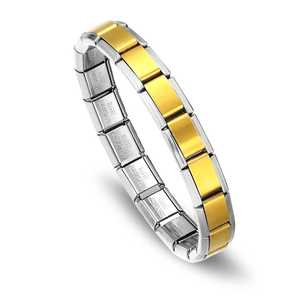 Italian DIY Detachable Titanium Steel Personalized Fashion Bracelet