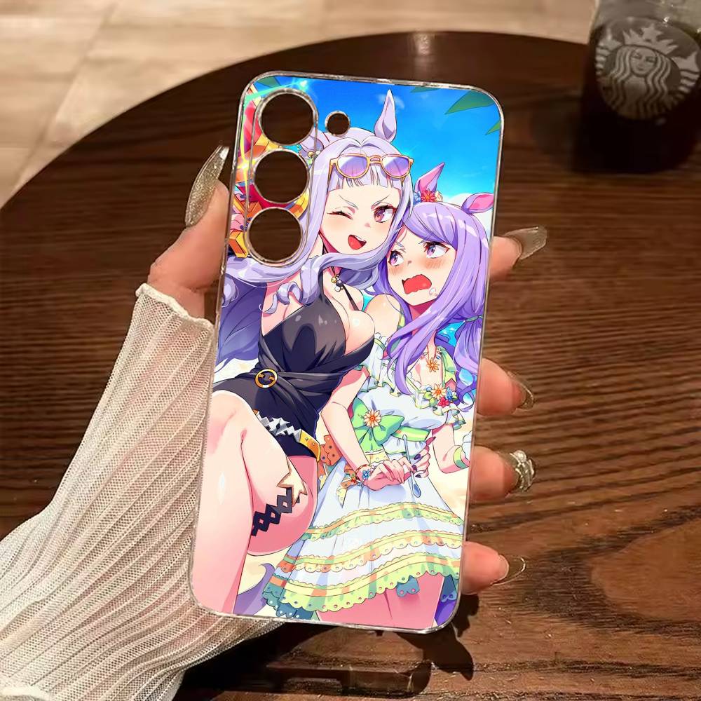 

P-Pretty Derby Uma M-Musume Clear Hard Phone Case For Samsung Galaxy A91,80,73,72 ,71,53,52,32 ,31,22,21s,20 Transparent Cover Samsung a714g