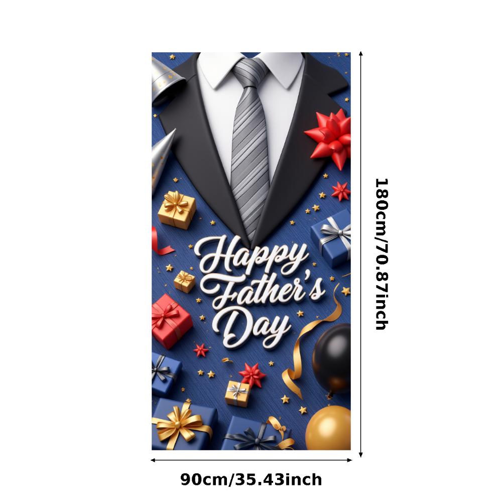 Father's Day Banner Polka Dot Pattern Party Decoration Happy Father's Day Gift Decor Event Banner For Party Background Indoor