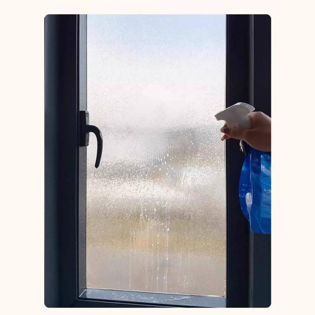 3D schwebendes Licht Sichtschutz-Fensterfolie – Dicke statisch haftende Vintage-Milchglas-Aufkleber, ohne Klebstoff, transluzent, aber blickdicht, Badezimmer- und Wohnzimmer-Dekoration