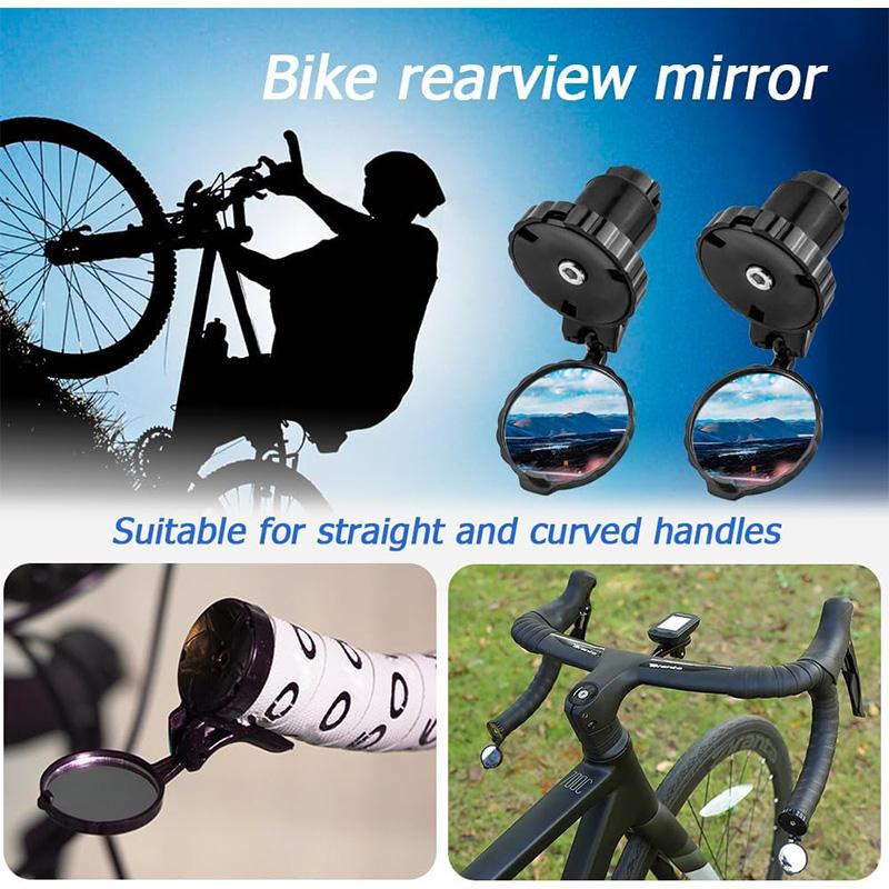 Bike Mirror Handlebar Mirror Bicycle Mirror Rearview Mirror for Bike Universal Adjustable 21 22mm MTB Road Cycling Accessory