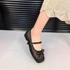 Cutout Comfortable Flat Slip Strap Sandals 2026 New French Bow Single Shoes Women