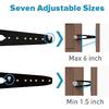 Cat Door Latch with Stabilizer, 7 Sizes Adjustable Cat Door Holder Latch to Keep Dog Out of Litter Box, Economical Alternative of Pet Gates and