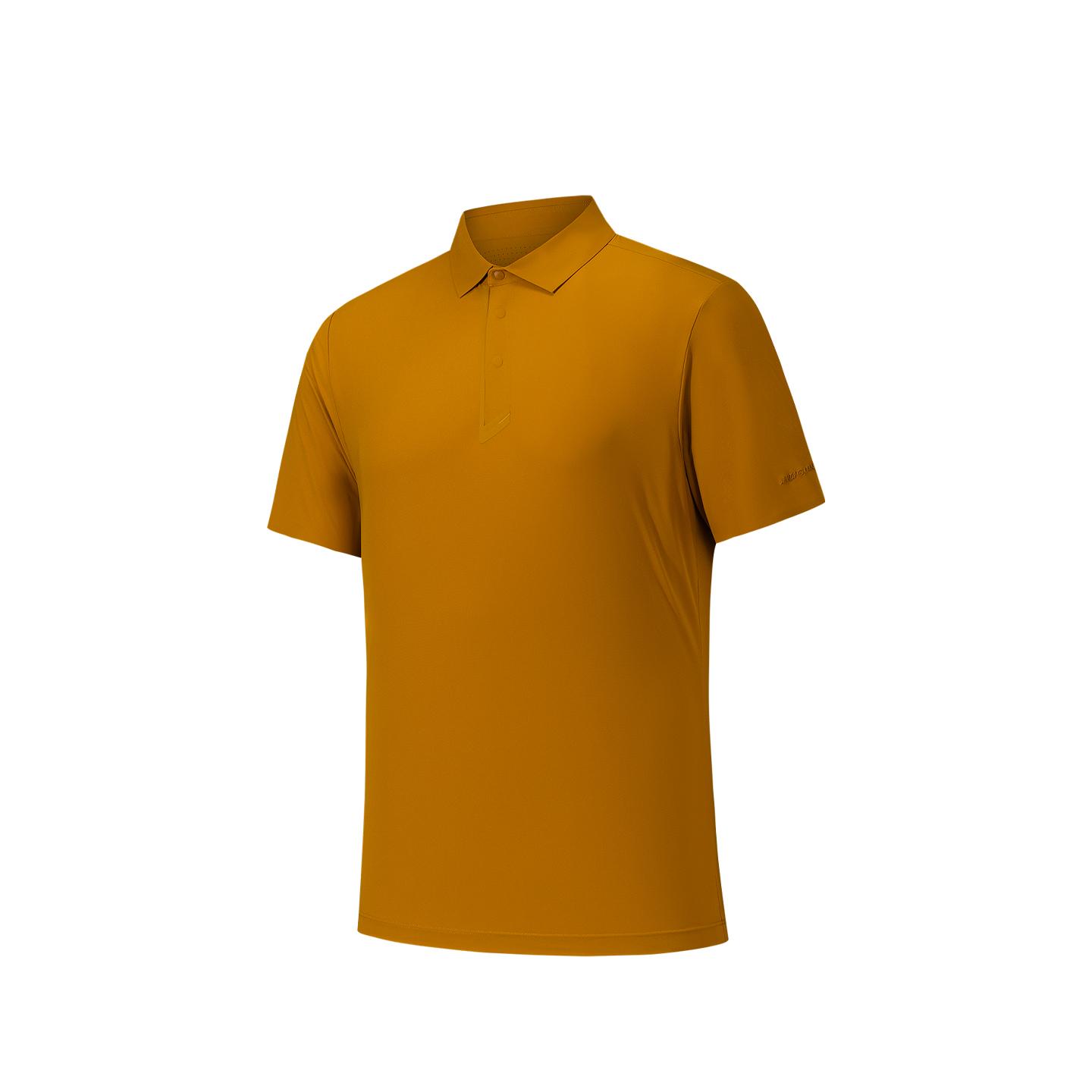 Anta All-Weather Champion Ice Skin Protection Short Sleeve Polo Shirt Men tops Gravel-Yellow 152620160-3 M