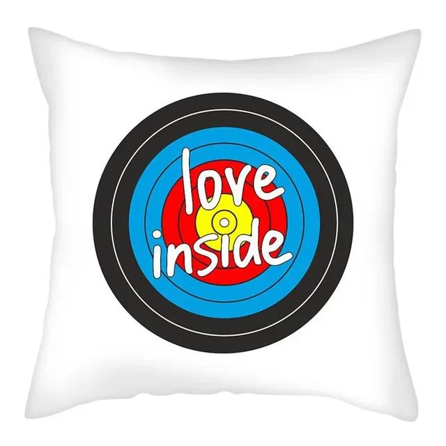 Dart Design Cushion Cover Realistic Printing Pillowcase Home Bedroom Hotel Car   Wedding Gift