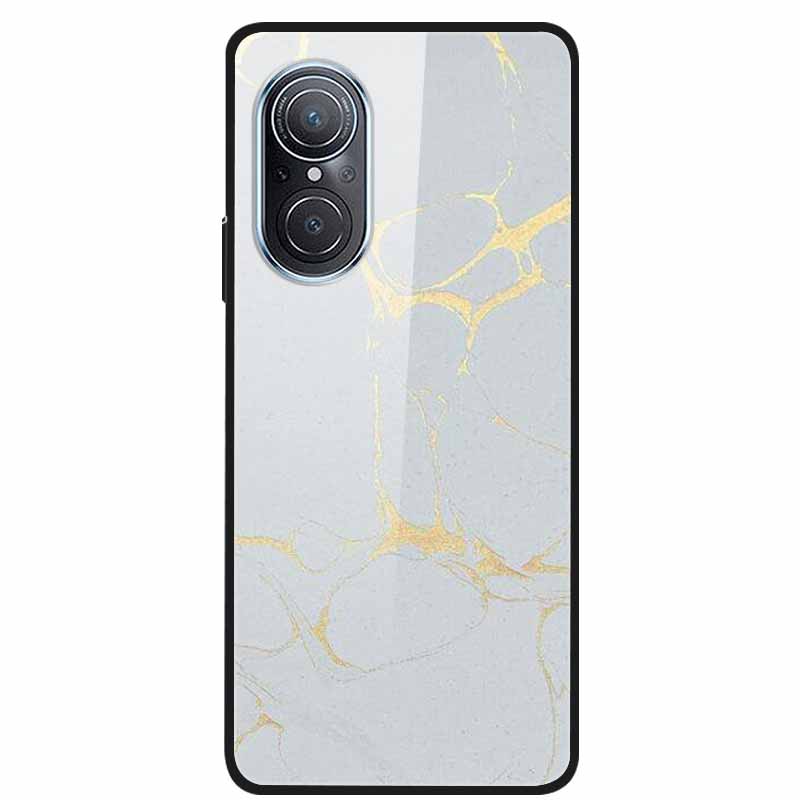 For Huawei Nova 9 10 Case Marble Tempered Glass Cover Hard Back Case For Huawei Nova9 10 SE Capa Nova10 Shockproof Funda Coque