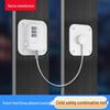 Child Safety Steel Rope Lock for Sliding Doors & Windows - Anti-theft Password Stopper with Convenient Buckle.