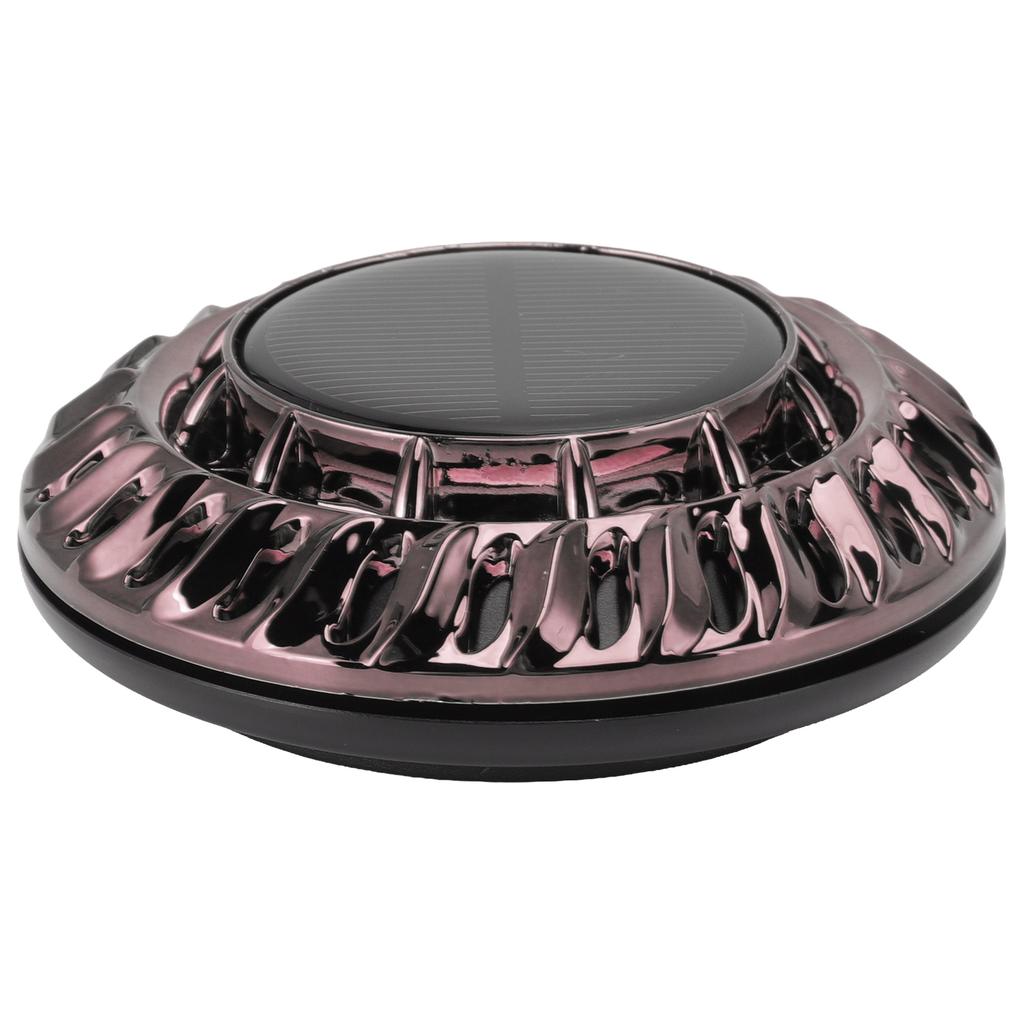 Solar Car Perfume Diffuser Automatic Rotating Decorative Car Aromatherapy Machine for Office Home Silver Black