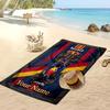 Asciugamano da Spiaggia Personalizzato Red Bull Racing, Stampa il Tuo Nome Testo Asciugamano Leggero Assorbente per Nuoto Viaggio