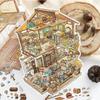 Shop Theme Stationery Stickers PET Die Cut Mini Landscape Sticker Stacking Stickers  Children Gifts