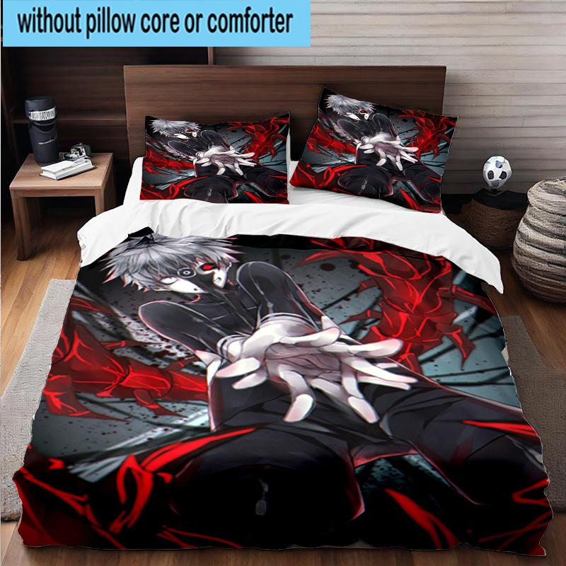 3PCS Tokyo anime Artwork 3pcs Bedding,Including 3PCS Duvet Cover And 2pcs Pillowcases Perfect for Christmas,Ideal for Bedroom, Dormitory