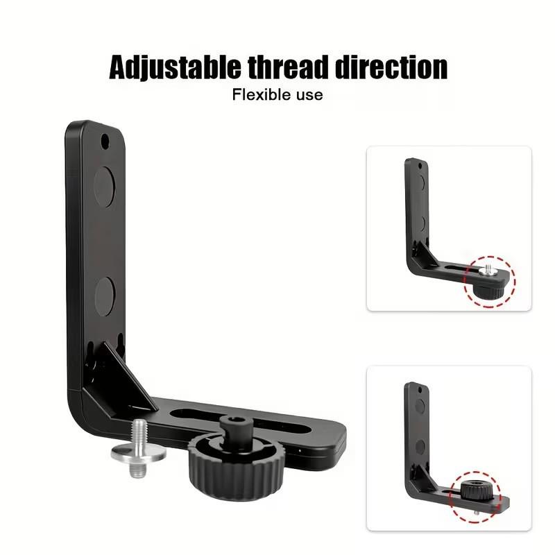 Magnetic L-shaped Wall Mount Laser Level with 5/8'' and 1/4'' Interfaces