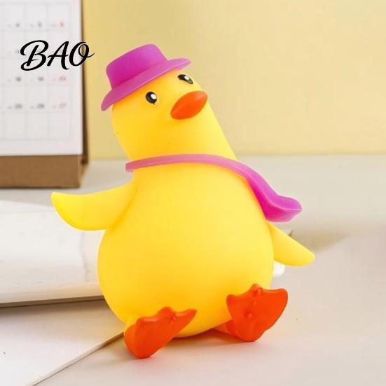 Anti-Stress Duck Toy Cartoon Stress Relief Toy, Squeezable Fidget Soft Stretch Sensory for Hand Exercise Relaxation