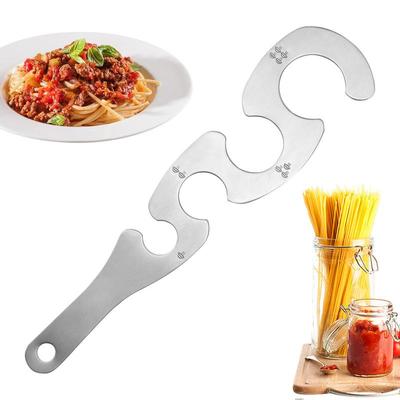 Pasta Measuring Tool Stainless Steel Spaghetti Measuring Tool Kitchen Gadgets Pasta Ruler Aid For Children Men Women And