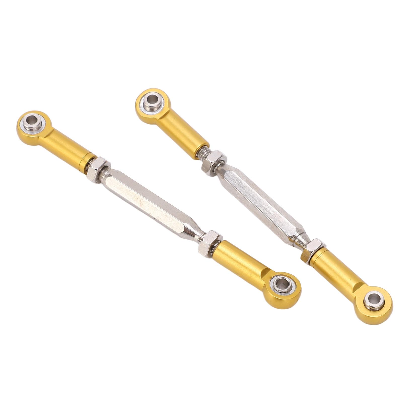 

2Pcs Steering Rear Suspension Arm Tie Rod Steering Shaft Tie Rod for JLB 1 10 Racing Truck Or золотий