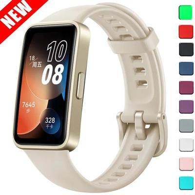 Uhrenarmbänder für Huawei Band 8 NFC, Ersatz-Handgelenk, weiches Silikon, Bandje, Sportarmband für Smart Band8, Uhrenarmband-Zubehör