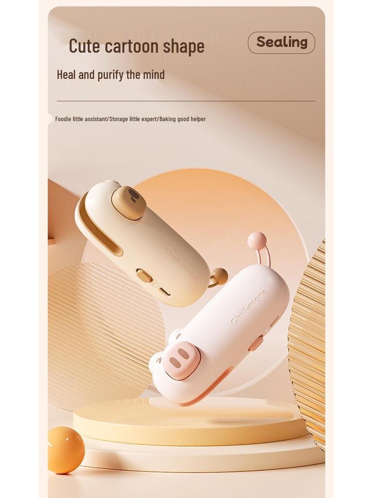 Mini Portable Snack Sealer: Household Heat Sealing Clip for Plastic Bags