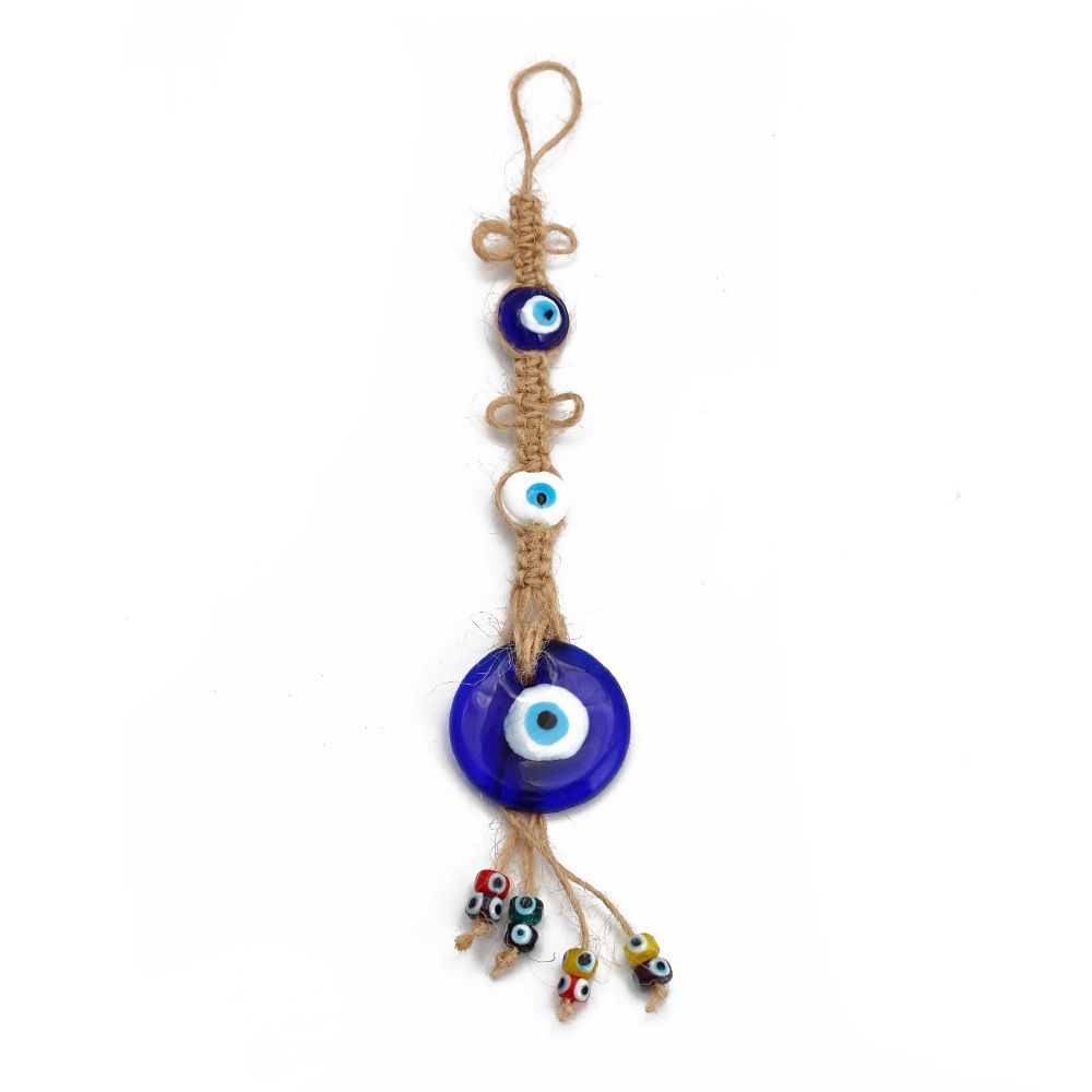 Eye Bead Handmade Crafts Evil Eye Pendant Wall Hanging Evil Eye Beads Keychain Evil Eye Keyring