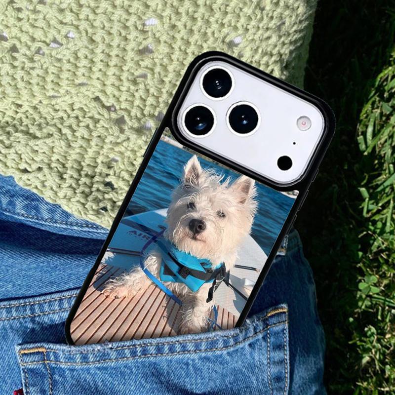 Maltese West Highland Terrier Dog Mobile Phone Case Compatible with IPhone 17 16 15 14 13 12 11Pro Max 17 Air Cover