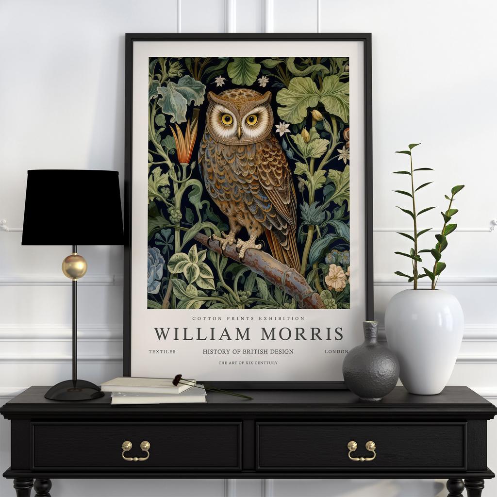Neutral William Morris Poster Picture Botanical Animals Canvas Prints Vintage Wall Art Decorations for Living Room Exhibition