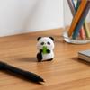 2 Stück Mini-Panda-Figuren Niedliche Harz-Panda-Statuen DIY Miniatur-Panda-Kuchenaufsätze für Feengarten Mikro-Moos-Landschaft Büro Heim Schreibtisch Dekoration