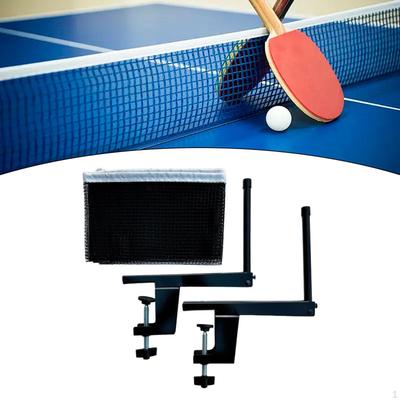 Síťka na stolní tenis se svorkami Sada sloupků se svorkami na stolní tenis Protiskluzová Snadné nastavení Šroubovací držáky pro