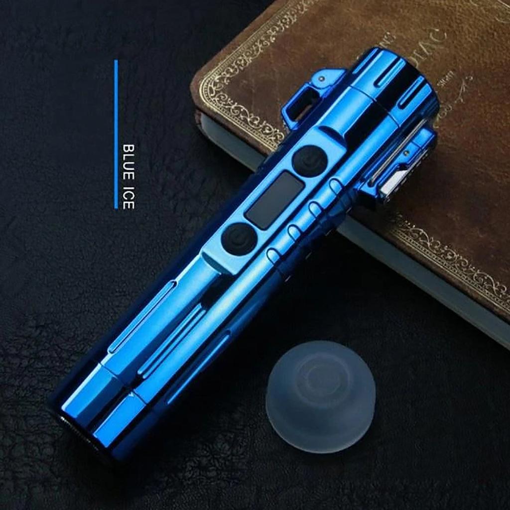 USB Electric  Lighter with  Beard Shaver Windproof Plasma Gifts For Men