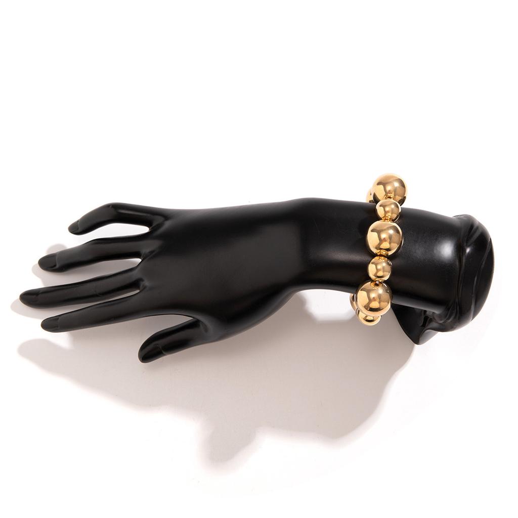 Exaggerated Punk Contrasting Color Round Bead Bracelet Women's Personality Geometric CCB Beaded Jewelry Bracelet