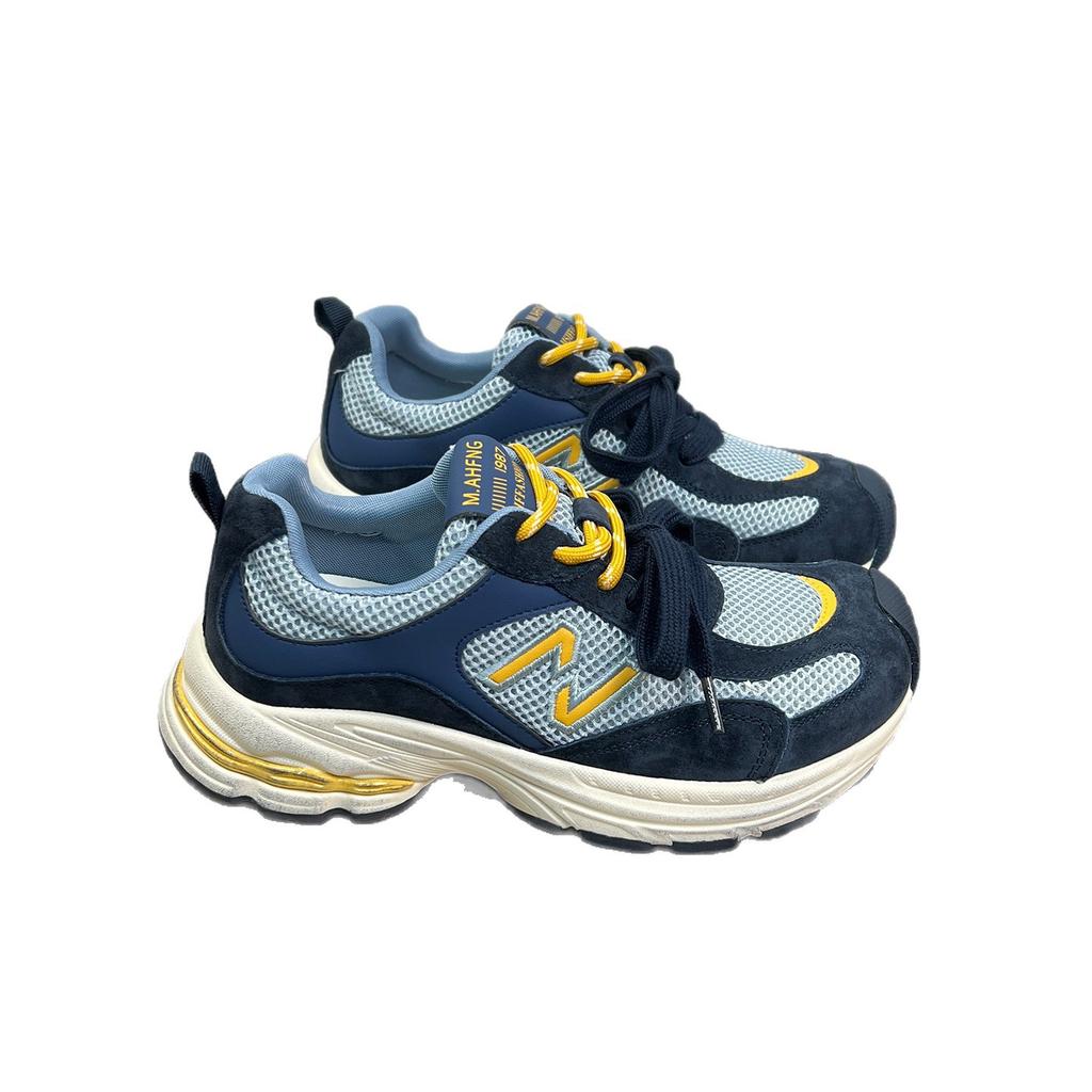 Paris retro platform dad shoes women's 2025 new mesh breathable small height increase sports and leisure shoes