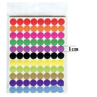 Autocollants de scellage ronds Kawaii, 10 feuilles, étiquettes en papier à points colorés, étiquette adhésive pour emballage, décoration de fête