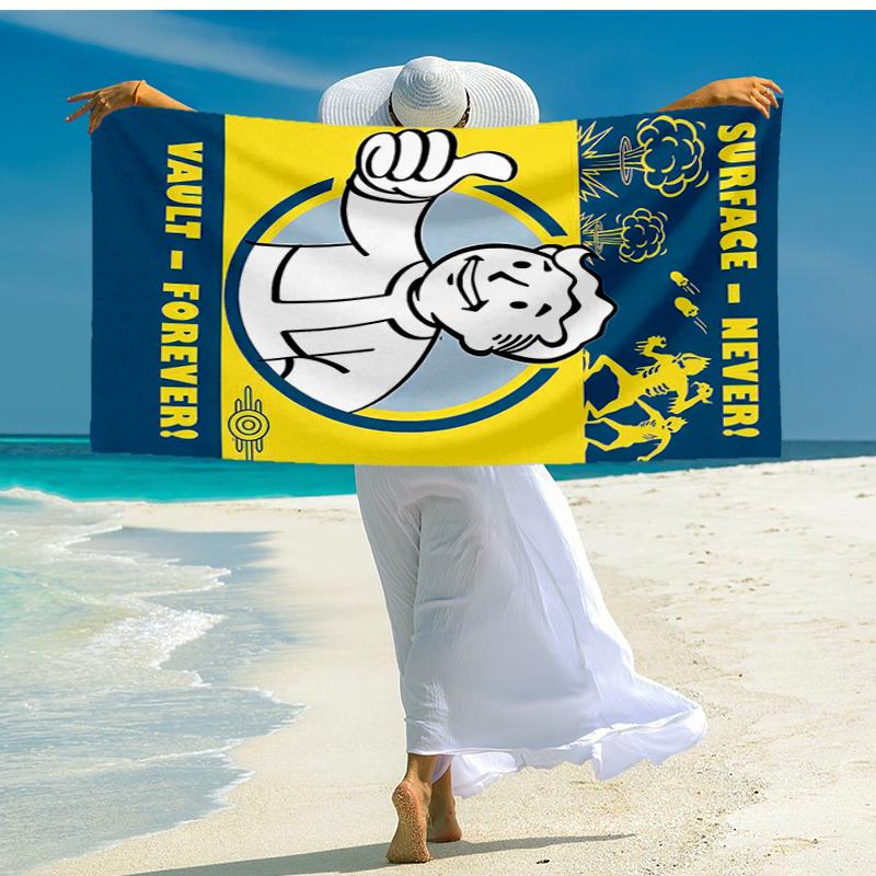 Vault-Tec Fashion Beach Towel: Ideal for Summer Adventures Soft, absorbent and quick drying suitable for swimming and bathing