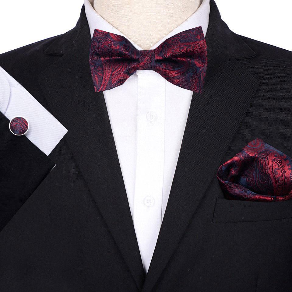 Men'S Groom Wedding Host Solid Color Bow Tie Best Man Suit Korean Version Shirt Bow Tie Wedding Men'S Bow
