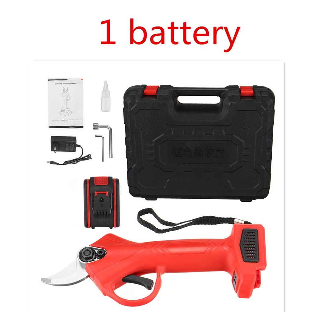 

48 В Беспроводные Электрические Аккумуляторные Ножницы Секатор Инструмент для Дерева Сада Обрезки Ветвей Инструменты для Обрезки с 2 Литий-ионными Аккумуляторами 1Xbattery