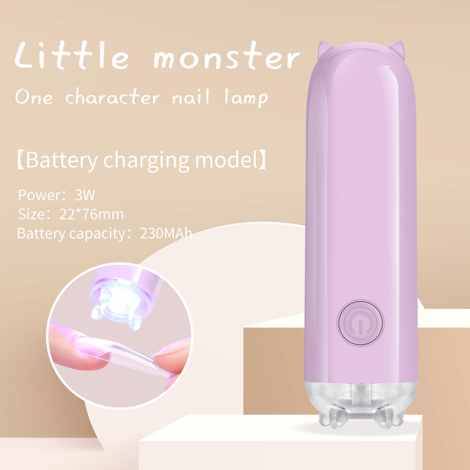 

Mini Nail UV LED Lamp Handheld for Drying Nail Gel Polish Portable USB Cute Cat Ear Hand Light Long Lasting Home Salon Supplies