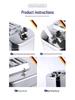 Stainless Steel Fuel Can - 304 Gasoline & Diesel, 10L/20L/30L, Thickened Portable Car Spare Tank