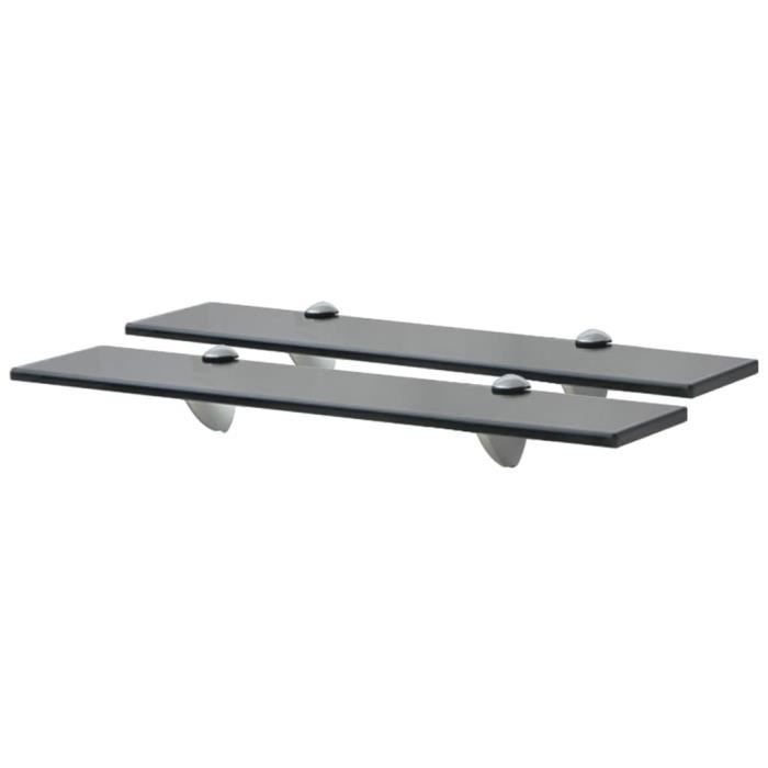 VidaXL Wall Shelves 2 Pcs Glass 50x10 Cm 8 Mm