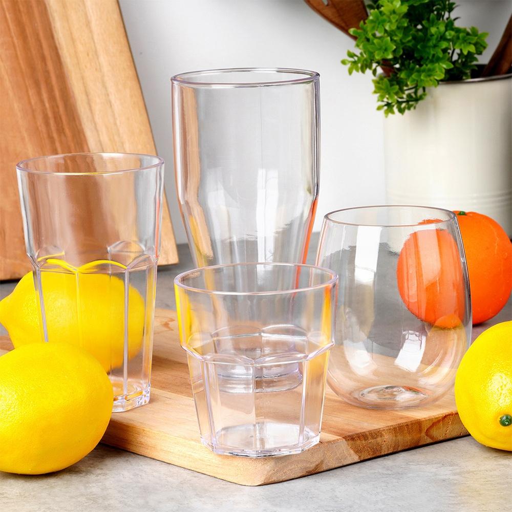 Plastic Beer Mug Glass Reusable Picnic Tourist Shatterproof