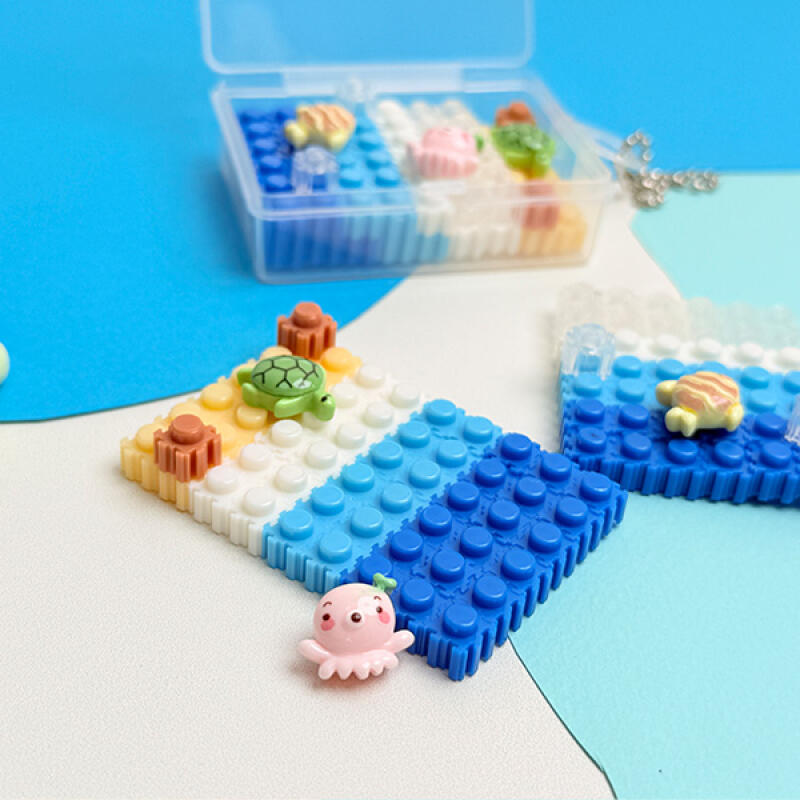 Sea Friends Block Pouch Keychain DIY - 1-Person Set