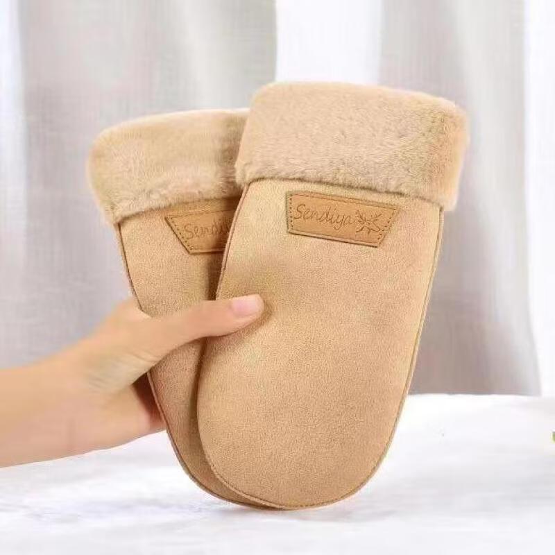 

Rindu Women s Winter Suede Fleece-Lined Warm Gloves One Size