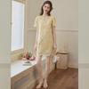 Bailuyu Women's New Chinese Style Embroidered A-Line Dress
