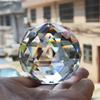 Clear Cut Crystal Sphere 50mm Faceted Gazing Ball Prisms Suncatcher Decor Home