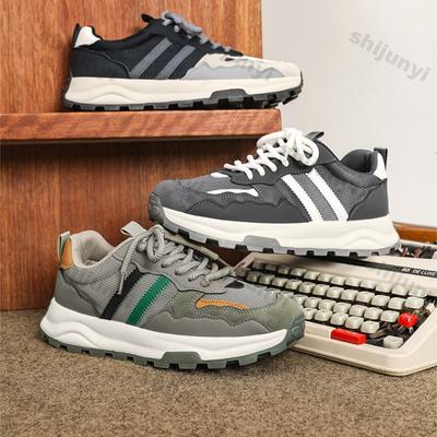 Baskets à plateforme pour hommes tendance 2025 Automne Nouveau Maille Respirante Antidérapante Chaussures de course Confortables Mode Augmentation de la hauteur Chaussures décontractées