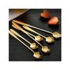 Stainless Steel Leaf Design Spoons, Creative Coffee Stirring Spoons, Multi-Function Cake Dessert Daily Use Spoons