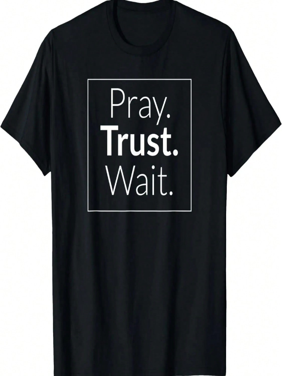 Pray, Trust, Wait Bible T-Shirt S разноцветный