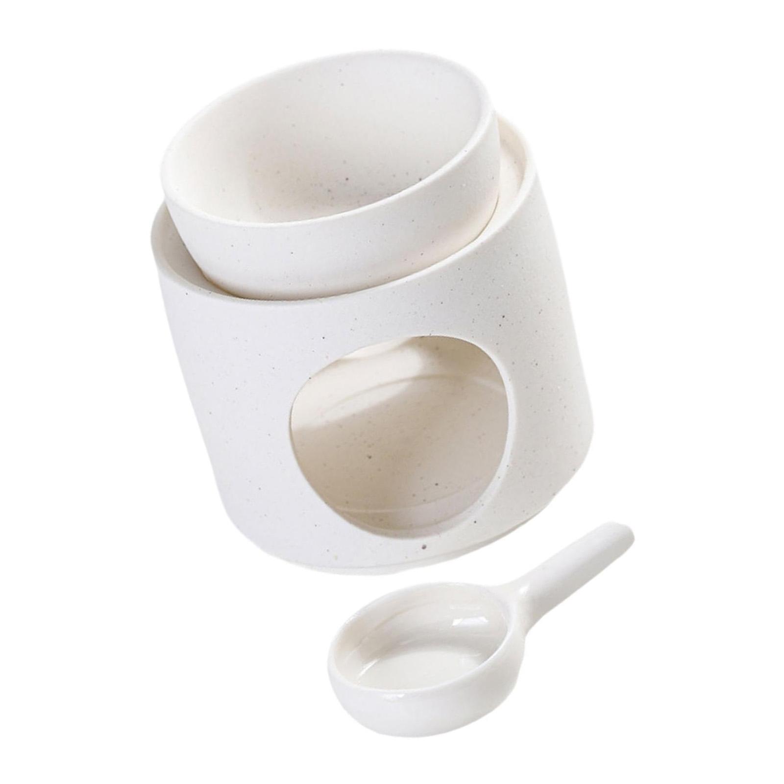 

Элегантные керамические цилиндрические аромалампы и масляные горелки со съемной чашей, ложкой для чайной свечи, для эфирных масел и восковых расплавов