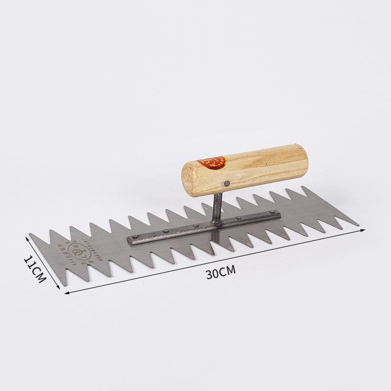 Pointed Toothed Trowel Plastering and Tiling Grout Scraper Tool