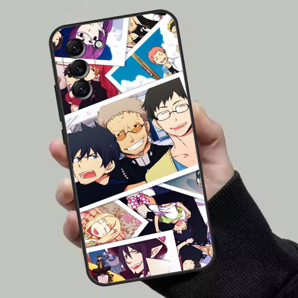 Anime Blue Exorcist Phone Case For Samsung Galaxy A13,A21s,A22,A31,A32,A52,A53,A71,A80,Soft Black Shell