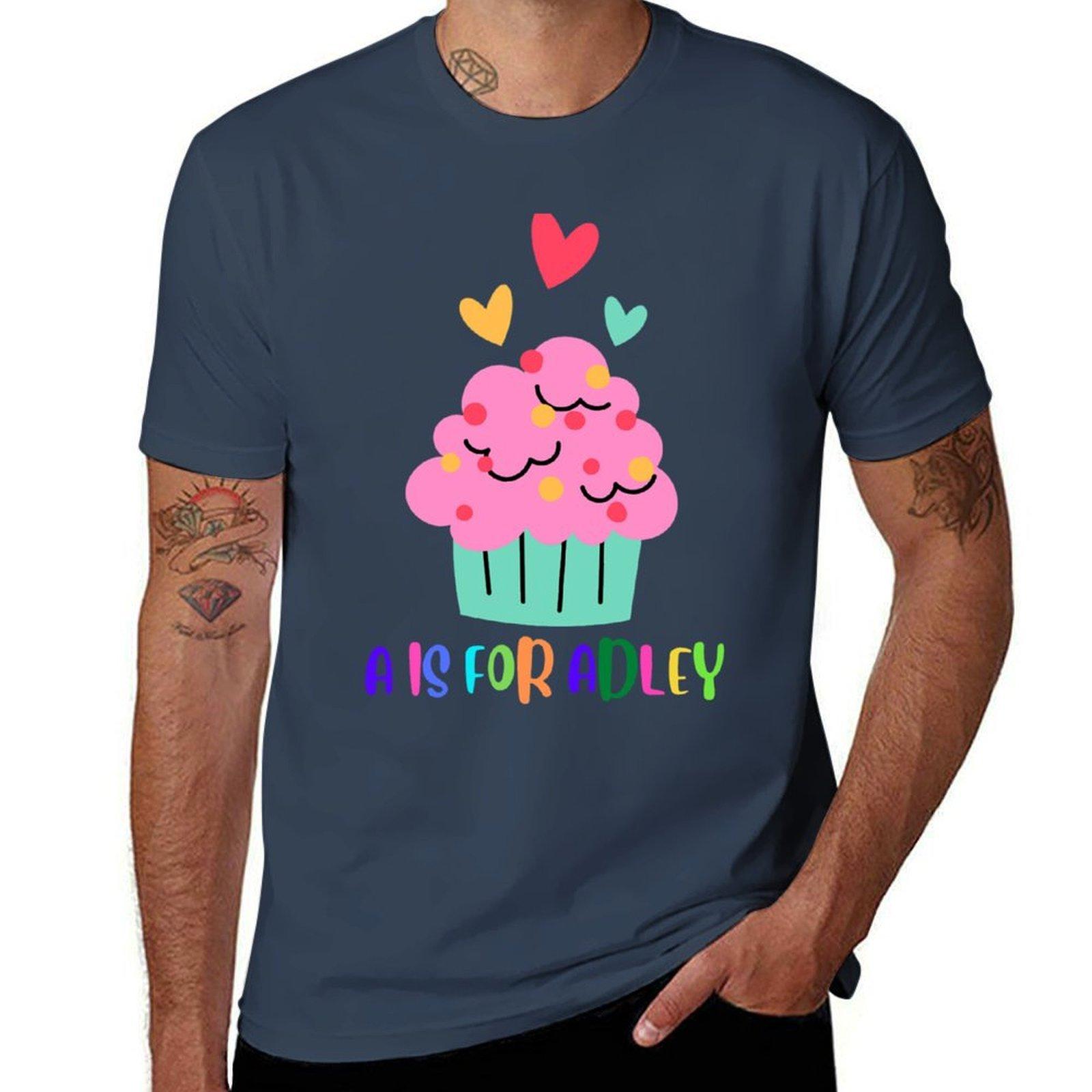 A Is For Adley Merch Storecupcake Birthday Party Tshirt Lightweight Casual Summer Tshirt S