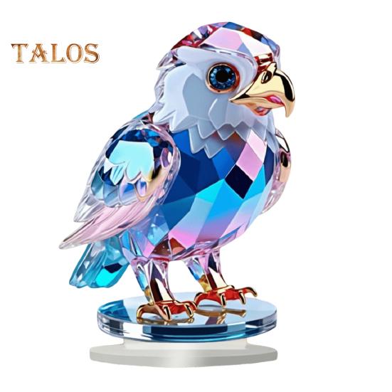 

2D Плоский Животный Орнамент Настольный Акриловый Декор Сова Петух Орел Настольный Знак с Основанием для Домашнего Офиса Торцевой Стол Декор Каминной Доски eagle